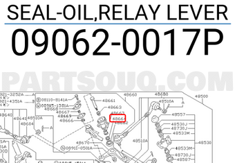 Nissan 090620017P SEAL-OIL,RELAY LEVER