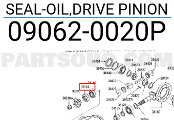 Nissan 090620020P SEAL-OIL,DRIVE PINION