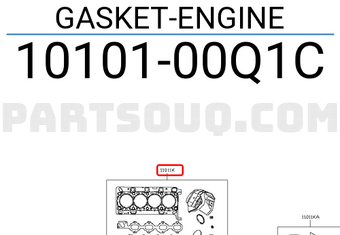 Nissan 1010100Q1C GASKET-ENGINE