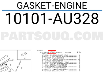 Nissan 10101AU328 GASKET-ENGINE