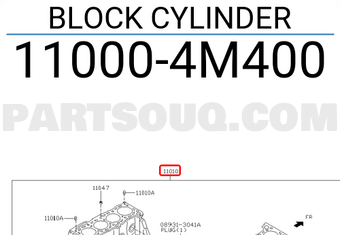 Nissan 110004M400 BLOCK CYLINDER