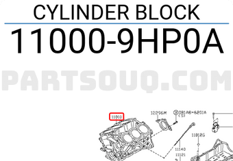 Nissan 110009HP0A CYLINDER BLOCK