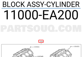 Nissan 11000EA200 BLOCK ASSY-CYLINDER