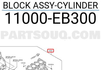 Nissan 11000EB300 BLOCK ASSY-CYLINDER