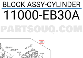 Nissan 11000EB30A BLOCK ASSY-CYLINDER