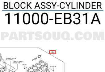 Nissan 11000EB31A BLOCK ASSY-CYLINDER
