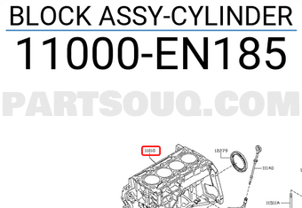 Nissan 11000EN185 BLOCK ASSY-CYLINDER