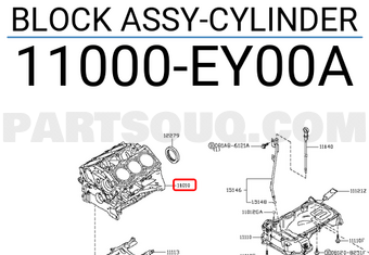 Nissan 11000EY00A BLOCK ASSY-CYLINDER