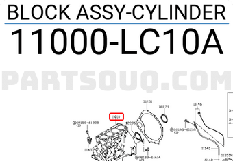 Nissan 11000LC10A BLOCK ASSY-CYLINDER