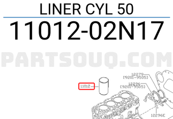 Nissan 1101202N17 LINER CYL 50