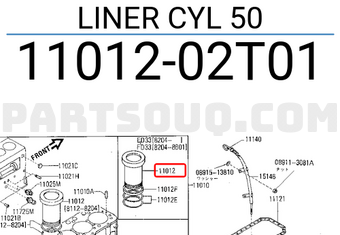 Nissan 1101202T01 LINER CYL 50