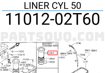 Nissan 1101202T60 LINER CYL 50