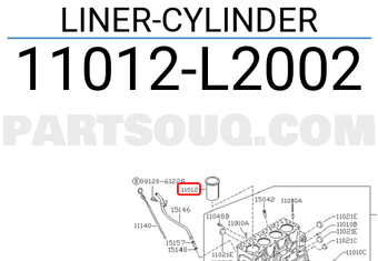 Nissan 11012L2002 LINER-CYLINDER