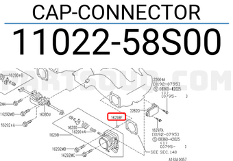 Nissan 1102258S00 CAP-CONNECTOR