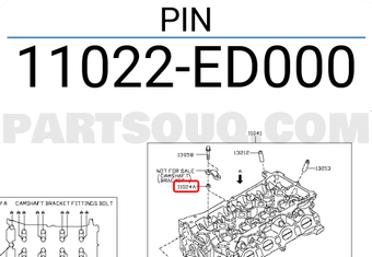 Nissan 11022ED000 PIN