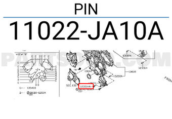 Nissan 11022JA10A PIN