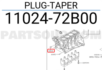 Nissan 1102472B00 PLUG-TAPER