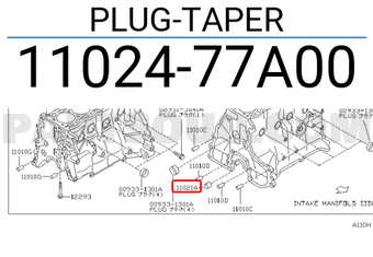 Nissan 1102477A00 PLUG-TAPER