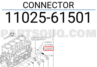 Nissan 1102561501 CONNECTOR