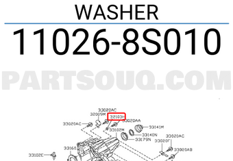 Nissan 110268S010 WASHER