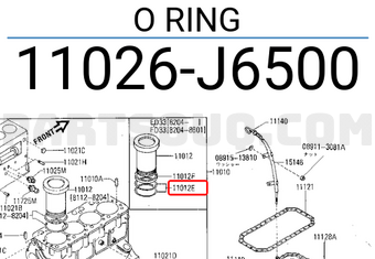 Nissan 11026J6500 O RING