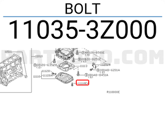 Nissan 110353Z000 BOLT