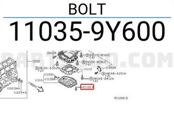 Nissan 110359Y600 BOLT