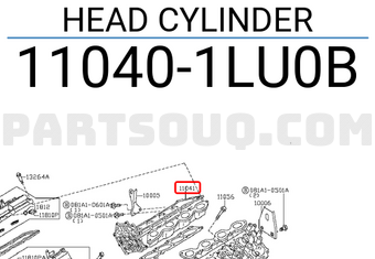 Nissan 110401LU0B HEAD CYLINDER