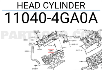 Nissan 110404GA0A HEAD CYLINDER
