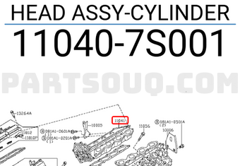 Nissan 110407S001 HEAD ASSY-CYLINDER