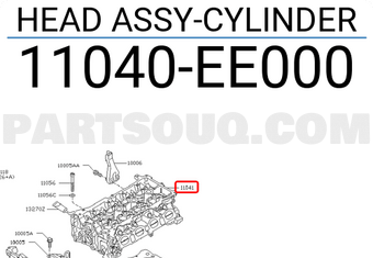 Nissan 11040EE000 HEAD ASSY-CYLINDER