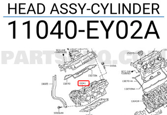Nissan 11040EY02A HEAD ASSY-CYLINDER