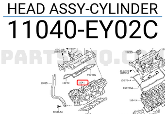 Nissan 11040EY02C HEAD ASSY-CYLINDER