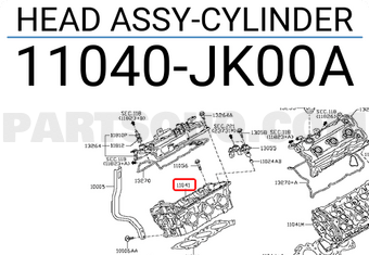Nissan 11040JK00A HEAD ASSY-CYLINDER