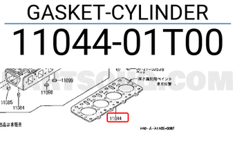 Nissan 1104401T00 GASKET-CYLINDER