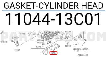 Nissan 1104413C01 GASKET-CYLINDER HEAD