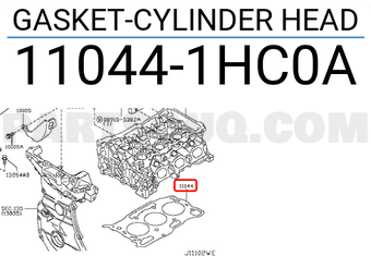 Nissan 110441HC0A GASKET-CYLINDER HEAD