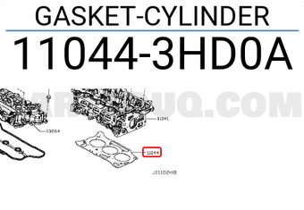 Nissan 110443HD0A GASKET-CYLINDER