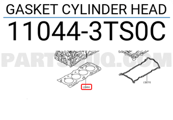 Nissan 110443TS0C GASKET CYLINDER HEAD