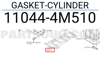 Nissan 110444M510 GASKET-CYLINDER