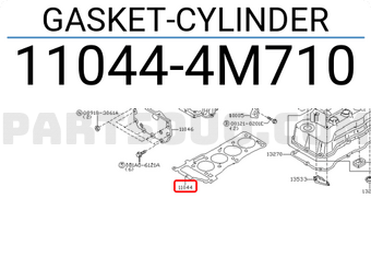 Nissan 110444M710 GASKET-CYLINDER