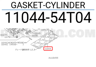 Nissan 1104454T04 GASKET-CYLINDER