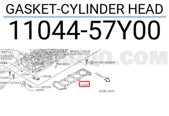 Nissan 1104457Y00 GASKET-CYLINDER HEAD