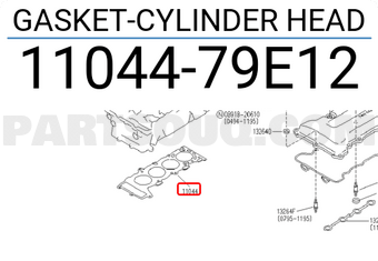 Nissan 1104479E12 GASKET-CYLINDER HEAD