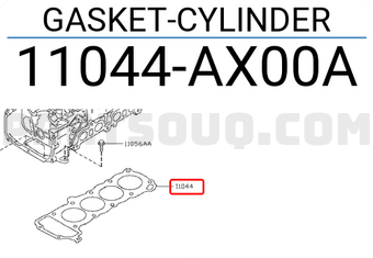 Nissan 11044AX00A GASKET-CYLINDER