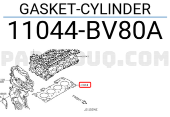 Nissan 11044BV80A GASKET-CYLINDER