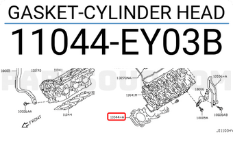 Nissan 11044EY03B GASKET-CYLINDER HEAD