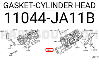 Nissan 11044JA11B GASKET-CYLINDER HEAD
