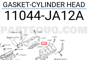 Nissan 11044JA12A GASKET-CYLINDER HEAD
