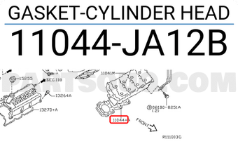 Nissan 11044JA12B GASKET-CYLINDER HEAD